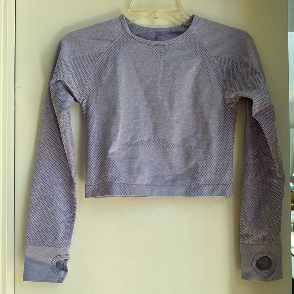 NVGTN Seamless Crop Top in Lilac